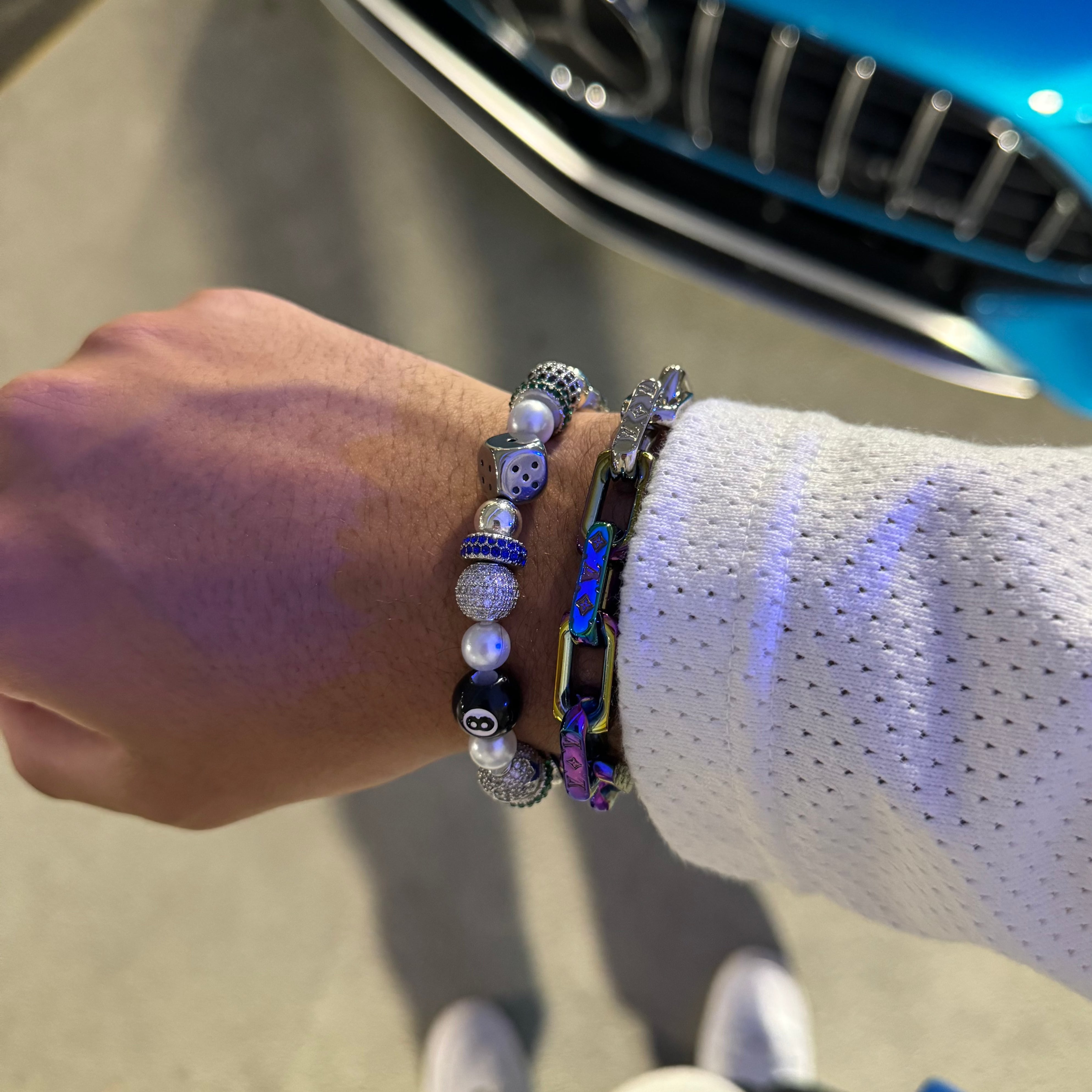 High Roller Bracelet- Silver Hardware