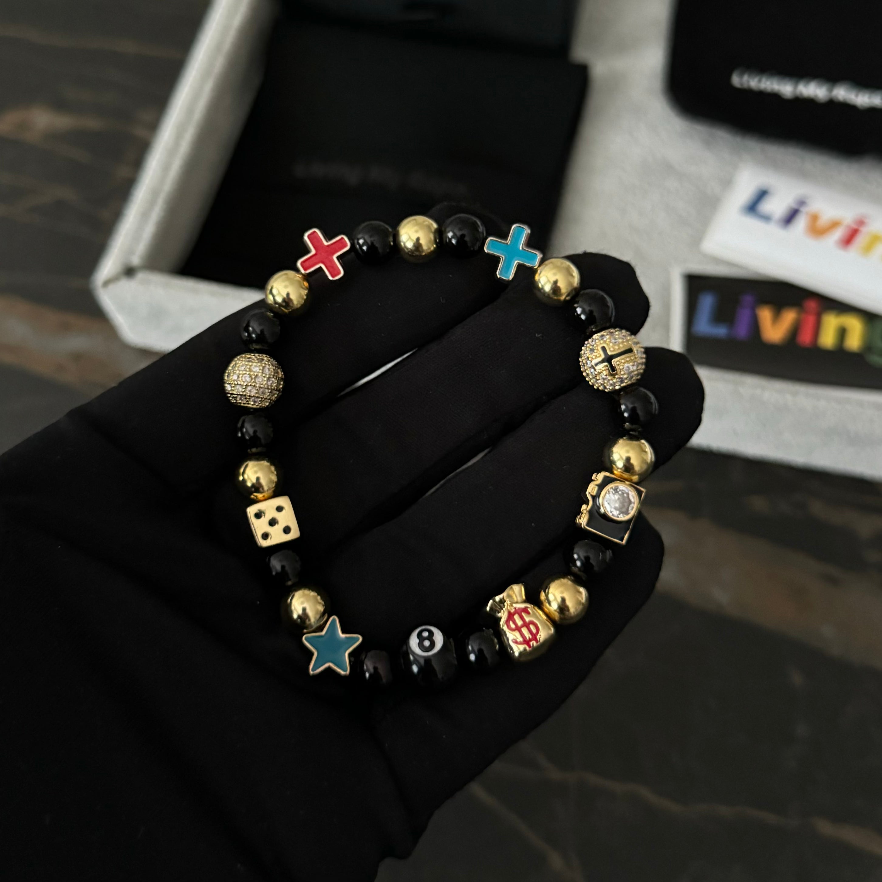 Lifestyle Bracelet Black - Gold Hardware