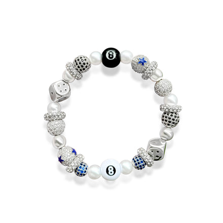 Roll Dice Bracelet - Silver Hardware