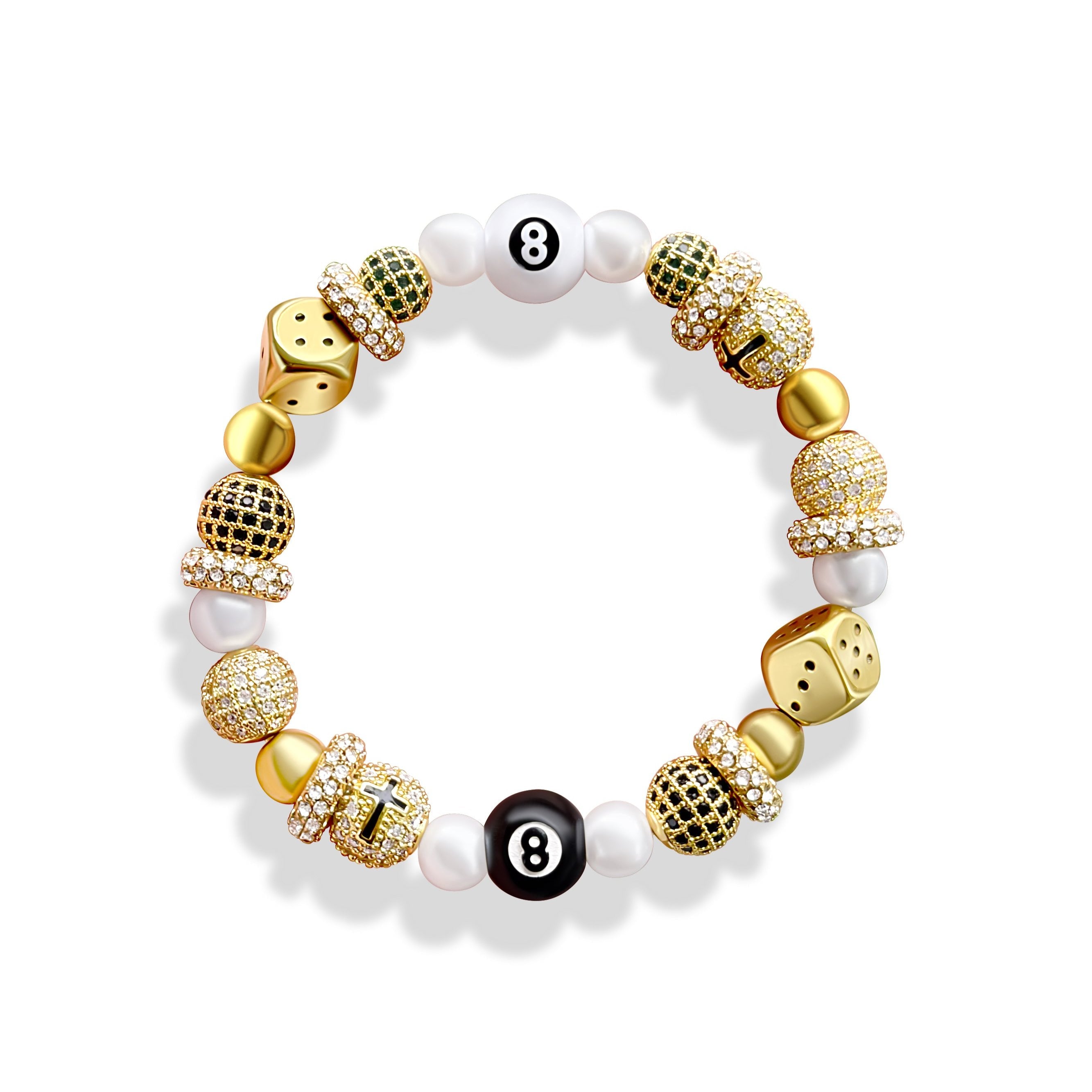 Roll Dice Bracelet - Gold Hardware