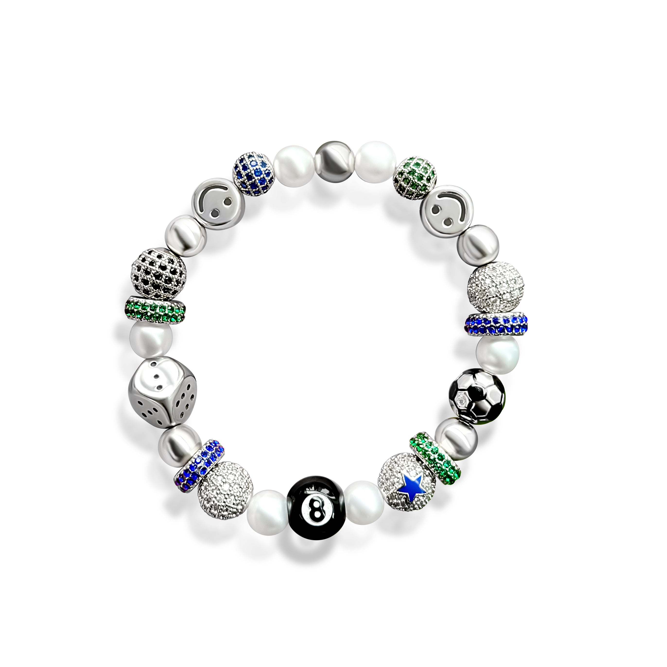 High Roller Bracelet- Silver Hardware